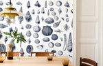 Papier peint mural Coquillages Bleu Marine Évasion Océanique - Vignette | Mr Papier Peint