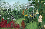 Papier peint panoramique forêt luxuriante et orang-outans - Vignette | Mr Papier Peint