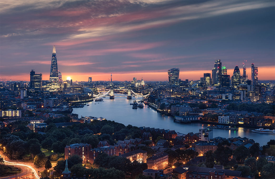 Papier peint mural avec vue sur Londres - Le meilleur Papier peint panoramique Sur mesure