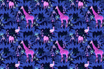 Mural aventure nocturne Magie étoilée dans la Jungle Mystique - Vignette | Mr Papier Peint
