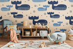 Peint mural baleine Sérénité océane et élégance murale - Vignette | Mr Papier Peint
