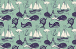 Papier Peint Mural Baleine & Navigation - Vignette | Mr Papier Peint