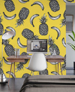 Papier Peint Mural Banane et Ananas - Vignette | Mr Papier Peint