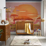 Évasion exotique avec le papier peint mural baobab et herbe violette - Vignette | Mr Papier Peint