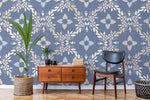 Papier peint mural Batik bleu élégance et sérénité pour votre intérieur - Vignette | Mr Papier Peint