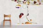 Papier peint mural Beauté Florale Visage et Fleurs Séchées - Vignette | Mr Papier Peint