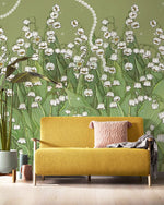 Élégance florale avec le peint mural Bellorchid verdoyant et apaisant - Vignette | Mr Papier Peint