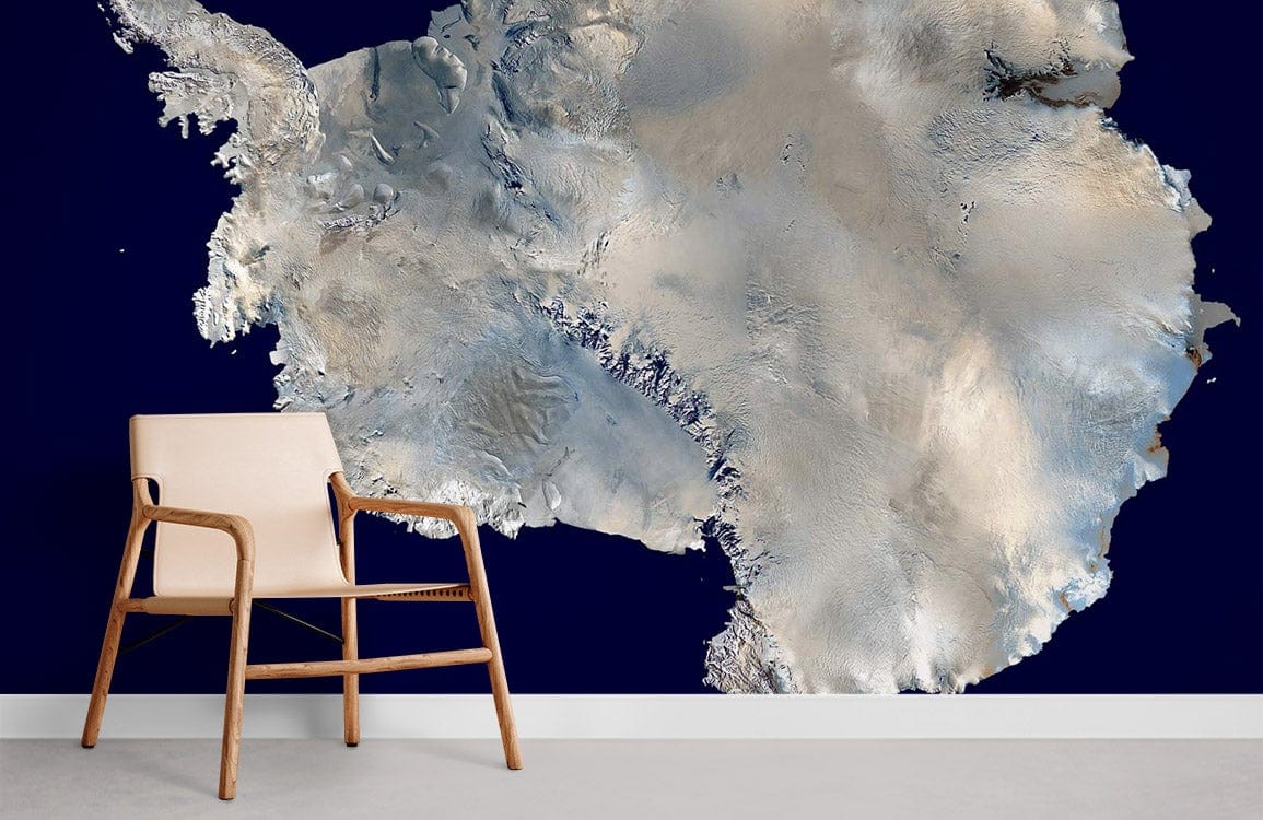 Papier peint mural Bleu Antarctique - Le meilleur Papier peint panoramique Sur mesure