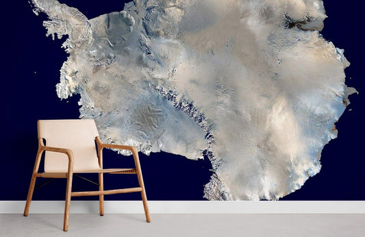 Papier peint mural Bleu Antarctique - Le meilleur Papier peint panoramique Sur mesure