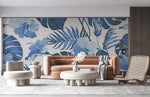 Papier peint mural Bleu Chine - Vignette | Mr Papier Peint