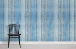 Papier peint mural bleu délavé avec motif bois - Vignette | Mr Papier Peint