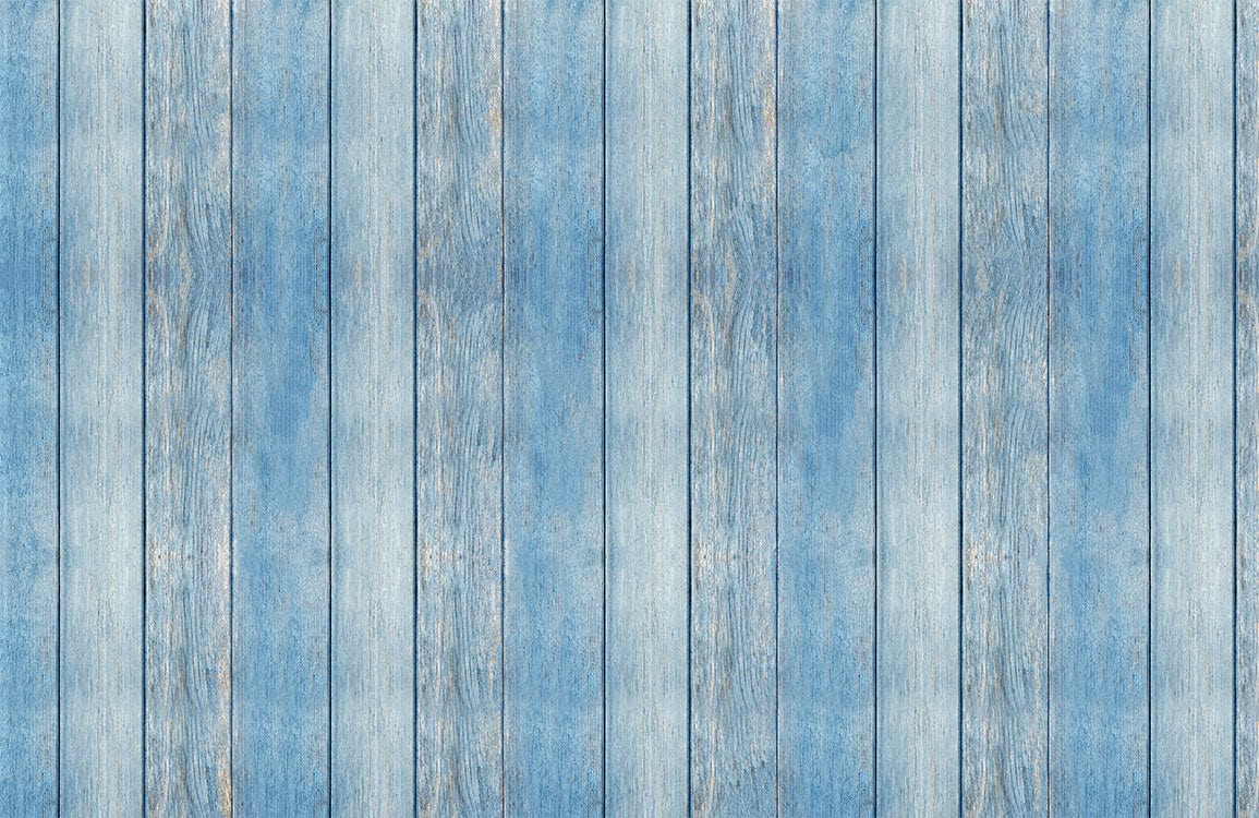 Papier peint mural bleu délavé avec motif bois - Le meilleur Papier peint panoramique Sur mesure