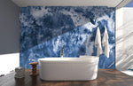 Élégance Contemporaine avec Papier Peint Mural Bleu Foncé Marbré - Vignette | Mr Papier Peint