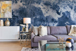 Élégance Contemporaine avec Papier Peint Mural Bleu Foncé Marbré - Vignette | Mr Papier Peint