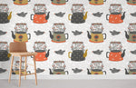 Papier peint mural Bouilloires et Hirondelles souffle champêtre - Vignette | Mr Papier Peint