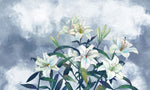 Papier peint mural Bouquet de Lys Bleus pour une élégance sereine - Vignette | Mr Papier Peint
