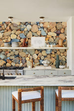 Éclat Doré avec Papier Peint Mural Brique Jaune Cosy et Moderne - Vignette | Mr Papier Peint