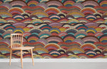 Papier peint mural broderie Vague Élégance et mouvement océanique - Vignette | Mr Papier Peint