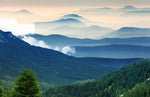 Papier peint mural Brume de Montagne évasion au sommet - Vignette | Mr Papier Peint