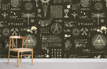 Papier peint mural Cabale sur tableau noir mystique et inspirant - Vignette | Mr Papier Peint