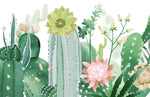 Papier peint mural Cactus & Fleur II - Vignette | Mr Papier Peint