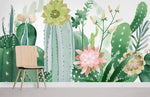 Papier peint mural Cactus & Fleur II - Vignette | Mr Papier Peint