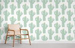 Papier Peint Mural Cactus Vert Enfantin - Vignette | Mr Papier Peint