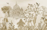 Papier peint mural capitale Jardin II évasion tropicale et élégance architecturale - Vignette | Mr Papier Peint