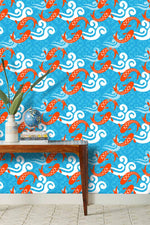 Papier peint mural Carpes Joueuses pour une sérénité aquatique - Vignette | Mr Papier Peint