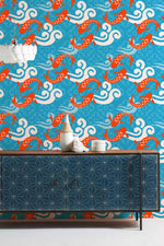 Papier peint mural Carpes Joueuses pour une sérénité aquatique - Vignette | Mr Papier Peint