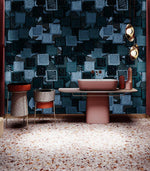 Papier peint mural Carré Marine évasion poétique sous les vagues - Vignette | Mr Papier Peint