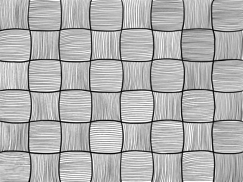 Papier peint mural carrés avec motif en damier horizontal et vertical pour décor mural