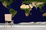 Papier peint mural Carte Satellite - Vignette | Mr Papier Peint