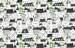 Papier peint mural cartoon maisons féeriques pour chambre d’enfant - Vignette | Mr Papier Peint