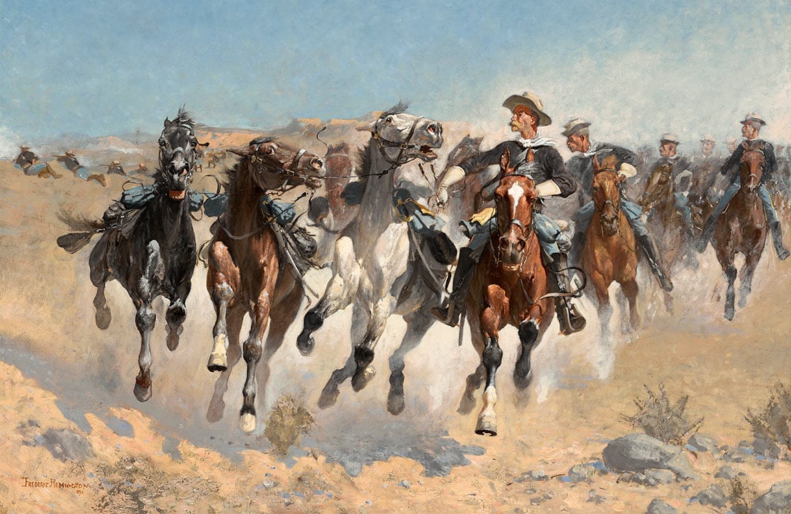 Peinture de cavaliers sur cheval pour papier peint mural cavaliers et chevaux de la troupe