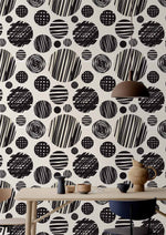 Papier peint mural cercle doodle - Vignette | Mr Papier Peint