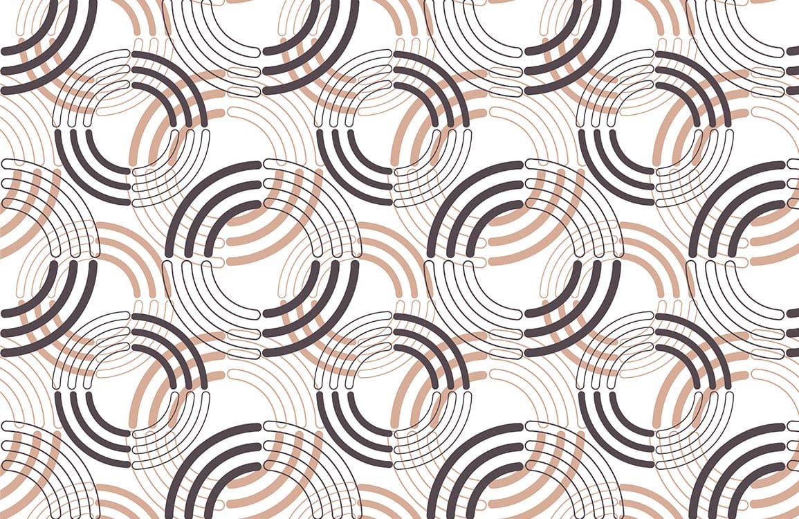 Papier peint mural cercle géométrique - Le meilleur Papier peint panoramique Sur mesure