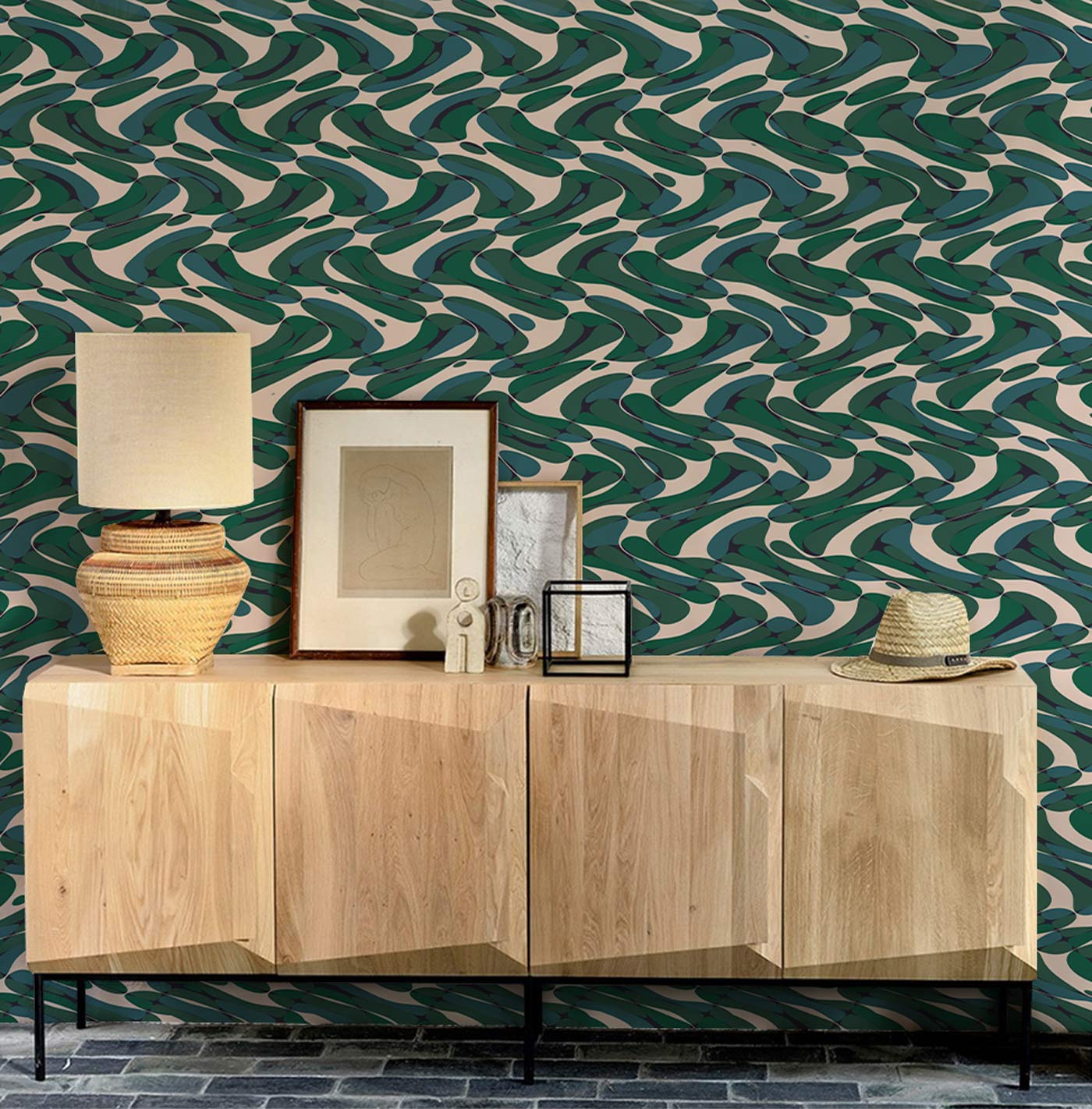 Papier Peint Mural Cercle Tordu - Le meilleur Papier peint panoramique Sur mesure