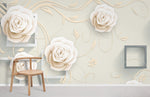 Papier peint mural Champagne Rosé éclat floral et élégance lumineuse - Vignette | Mr Papier Peint
