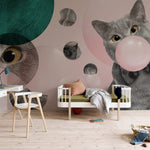 Papier Peint Mural Chat & Bulles - Vignette | Mr Papier Peint