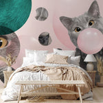 Papier Peint Mural Chat & Bulles - Vignette | Mr Papier Peint