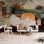 Papier peint mural Chat endormi - Vignette | Mr Papier Peint