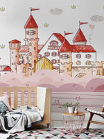 Papier peint mural château de rêve ambiance majestueuse et immersive - Vignette | Mr Papier Peint