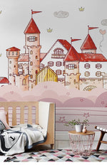 Papier peint mural château de rêve ambiance majestueuse et immersive - Vignette | Mr Papier Peint