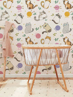 Papier peint mural Chatons et chat - Vignette | Mr Papier Peint