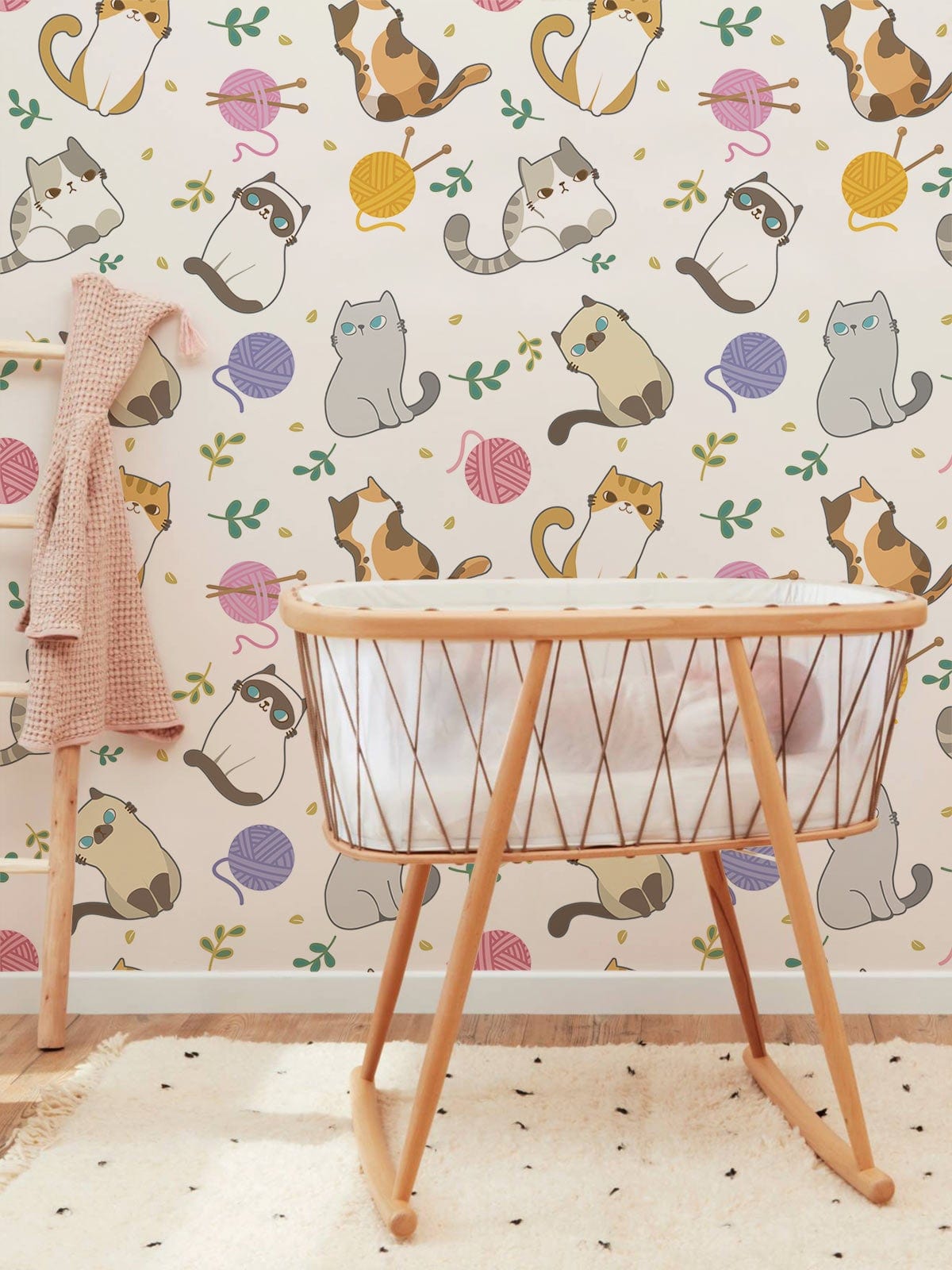 Papier peint mural Chatons et chat - Le meilleur Papier peint panoramique Sur mesure