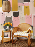 Papier peint mural Chats Carrés - Vignette | Mr Papier Peint