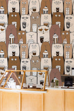 Papier peint mural Chats et Café - Vignette | Mr Papier Peint