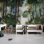 Rêveries en forêt avec papier peint mural chemin forestier - Vignette | Mr Papier Peint