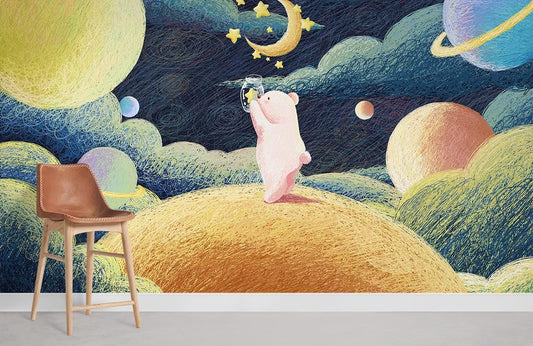 Papier Peint Mural Chercheur d’Étoiles - Le meilleur Papier peint panoramique Sur mesure
